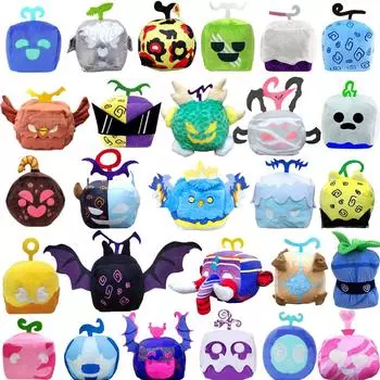 Blox Fruits Plush Hot Game Devil Fruit Stuffed Doll Рождественский подарок на день рождения для детей Популярные игрушки