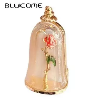 Blucome эмаль ремесло смола ретро ваза роза брошь для женщин мужчин персонализированные рождественские подарки шарф костюм булавки красный