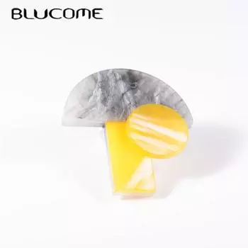 Blucome милые булавки с героями мультфильмов, акриловые грибы, женская брошь для пальто, сумки, булавки для хиджаба, бейджи, подарки на Новый год