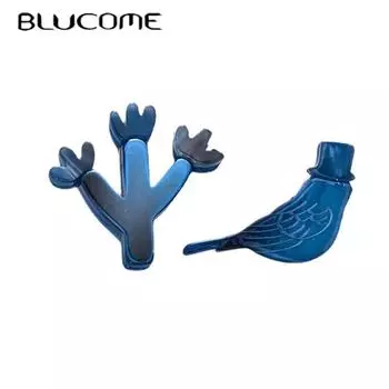 Blucome модная брошь в виде животного Arcylic, милая аниме форма кактуса в форме птицы, разноцветная для женщин и мужчин, шпильки для платья фиолетовый