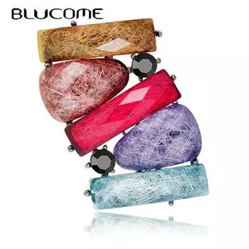 Blucome модная индивидуальная женская брошь в стиле ретро для пальто, костюма, булавки с лацканами, подарок на Новый год золотистый