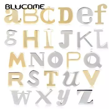 Blucome модные броши с 26 алфавитами, медные украшения, брошь с буквенным именем для женщин и детей, булавки для костюма на день рождения y золотой