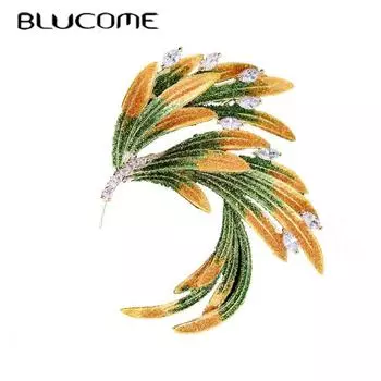 Blucome, новая брошь с цветком в виде крыла Феникса, элегантный костюм, Cheongsam, атмосфера, крылья животного, корсаж, аксессуары, броши для костюма