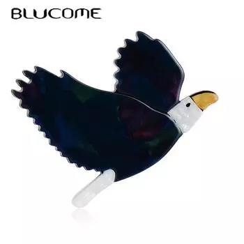 Blucome новый дизайн акриловая брошь в виде животного реалистичная милая мультяшная птица в форме для женщин и детей рубашка сумка булавка для хиджаба