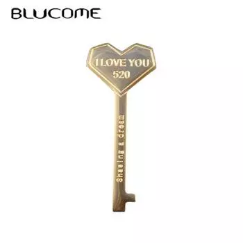 Blucome, новый дизайн, броши в форме ключа, сердце для влюбленных, корсажный костюм, сумка, шарф, шляпа, булавка, украшения для девочек, аксессуары для одежды золотой