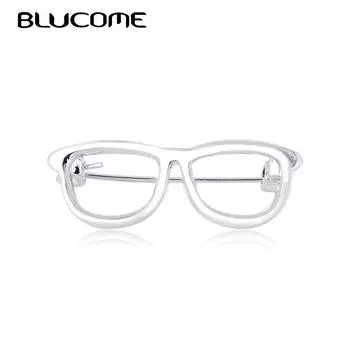 Blucome, простые элегантные солнцезащитные очки, броши в форме мужского костюма, костюм, воротник рубашки, женская детская сумка, шляпа, рубашка, пуговицы, заколки, пряжка, подарок золотой