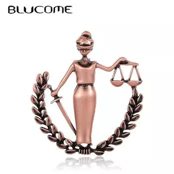 Blucome Rose Peace женская брошь, булавки из сплава, юрист, значок на воротнике, зажим для хиджаба, булавки для костюма, пальто, пшеничные уши, фигурка, броши серебряный