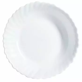 Блюдо для десертов Luminarc Feston Белое стекло 18,5 см.