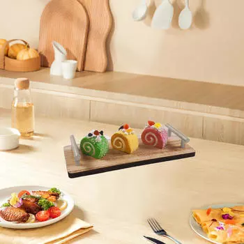 Блюдо для пончиков, тарелка с ручкой, устойчивый легкий нескользящий поднос для десертов