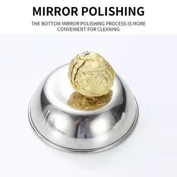 Блюдо для соуса из нержавеющей стали Yousheng, пищевой многоразовый штабелируемый контейнер для соуса без бисфенола А, тарелка, миска для сервировки закусок, кухонные принадлежности S серебряный