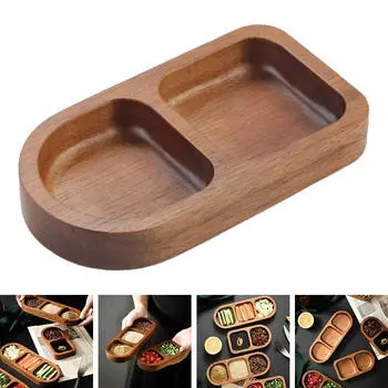 Блюдо для соуса, сервировочное блюдо для барбекю, чаша для макания сахарной приправы, аксессуары 2 Compartments