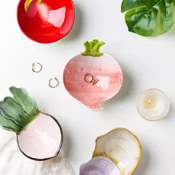 Блюдо для закусок Блюдо для соуса Десертная тарелка Форма для овощей Салатница Поднос для детского питания