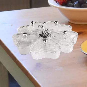 Блюдо для закусок, разделенная сервировочная тарелка для хранения сухофруктов, посуда для закусок