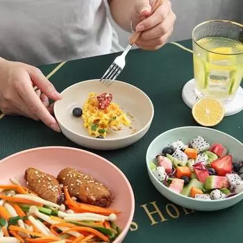 Блюдо штабелируемое, гладкая поверхность, легко моется, многоцелевая вместимость, большое утолщенное основание, круглая конфета. 14cm розовый