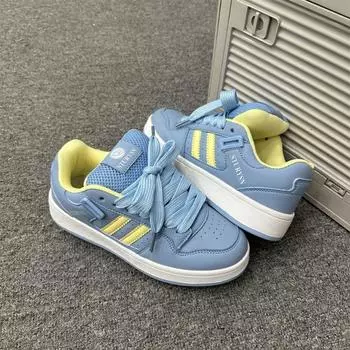 Blue and yellow niche bread shoes women s tide summer new couple versatile casual sports shoes 35