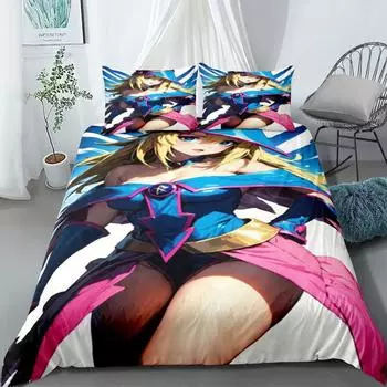 Blue Angel Duvet Cover Set King Queen Double Full Twin Single Bed Linen Set 135x200cm