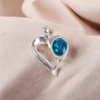 Blue Apatite Gemstone 925 Sterling Silver Jewelry Beautiful Handmade Pendant CP-5-11