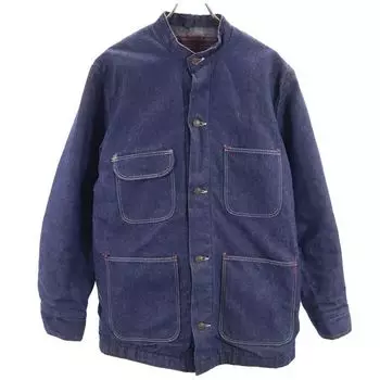 BLUE BELL Coverall Denim Jacket 38 Indigo Back blanket Men s Used
