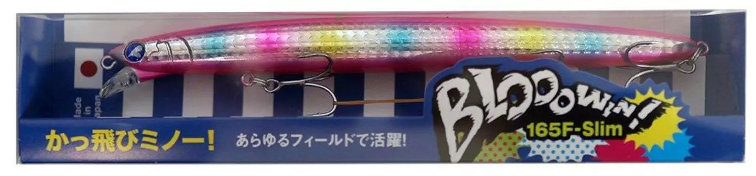 Blue Blue Minnow Blow Win 165F Slim 165 мм 24 г Pink Candy Holo Lure #14
