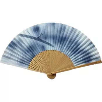 Blue Dragonfly Kyoto Fan Kyoto Fan Craftsmanship Japanese Accessories Gift for Personal Use Gift Men s