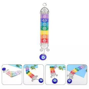 Blue Eyes Pendant Wall Decor Bohemia Webbing Modeling Car Decoration Evil Window Boho 31x4cm