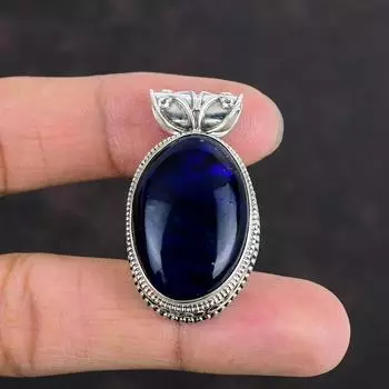 Blue Fire Labradorite Gemstone Pendant 925 Sterling Silver Pendant Handmade Jewelry Elegant Vintage Pendant Labradorite Jewelry Gift For Mom