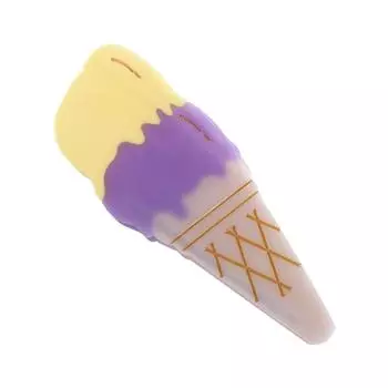Blue Ice Cream Acetate Hair Claw Cartoon Summer Juice Cocktail Hair Clip All-match Headdress Acetic Acid Shark Clip Daily
