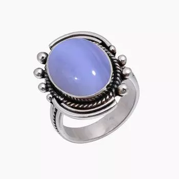 Blue Lace Agate - Namibia 925 Sterling Silver Ring V5008, Blue Ring, Oval Ring, Valentin s Day Gift, Gift For Her, Birthday Gift, Handmade Jewelry, Si