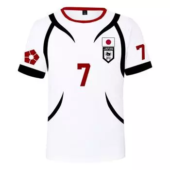 BLUE LOCK Printing Women Men T Shirt Casual Breathable Tshirts Funny Cartoon Loose Tees Shirts Street Oversize T Shirts XS чёрный