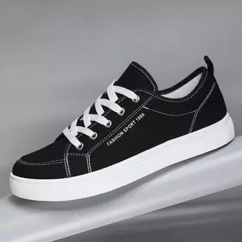 Blue Men s Casual Canvas Shoes 2025 New Lace-Up Flat Luxury Design Anti-Slip Sneakers Board Shoes Zapatillas Plus Size 47/48 39