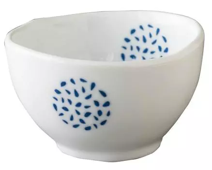 Blue round grain pattern Sencha bowl 22905