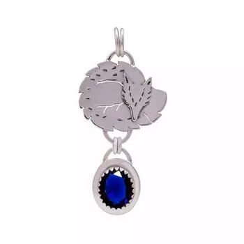 Blue Sapphire Gemstone 925 Sterling Silver Pendant V8996, Blue Pendant, Oval Pendant, Valentin s Day Gift, Gift For Her, Birthday Gift, Handmade Jewel