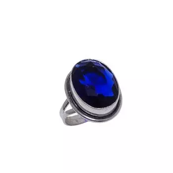 Blue Sapphire Gemstone 925 Sterling Silver Ring V8500, Blue Ring, Oval Ring, Valentin s Day Gift, Gift For Her, Birthday Gift, Handmade Jewelry, Silve