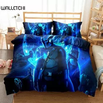 Blue Soldier Duvet Cover Set King Queen Double Full Twin Single Size Bed Linen Set EU single(135x200cm)