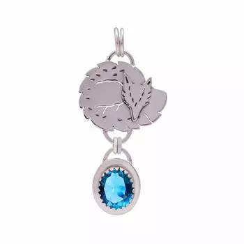 Blue Topaz Gemstone 925 Sterling Silver Pendant V8987, Blue Pendant, Oval Pendant, Valentin s Day Gift, Gift For Her, Birthday Gift, Handmade Jewelry,