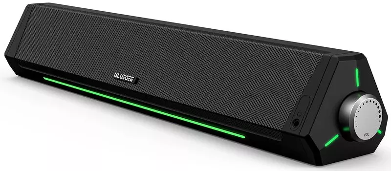 Bluedee PC Speaker Soundbar Bluetooth AUX Connection 10 Вт стерео громкий насыщенный бас совместим с компьютерными динамиками и ноутбуками с питанием от USB