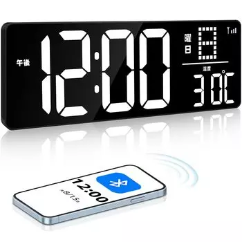 Blueekin Digital Bluetooth Automatic Time Radio 4 Level 4 Level Volume Digital Snooze Может использоваться как время Температура Включены Часы, Коррекция,