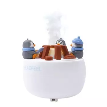 BLUEFEEL Tabletop Humidifier DoongDoong Floating Mini Humidifier Floating Hygienic Easy to Clean Mood Light Portable Small Campfire [Tankless USB-C
