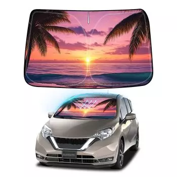 BLUESEATEC Солнцезащитный козырек на лобовое стекло для Nissan Note серии E12 Модифицированный УФ Без присосок Лето Свет УФ Легкая установка и включает сумку для хранения (второй