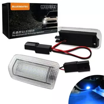 BLUESEATEC Светодиодные фонари подсветки салона для Toyota, включая и Универсальную замену оригинальным, Включает японские, Включает 2 синих фонаря подсветки порога Alphard/Vellfire синий