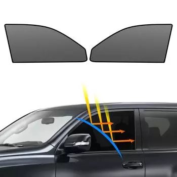 BLUESEATEC Toyota Land Cruiser Prado Late 150 Series Blackout Mesh Curtain Magnetic Sunshade для бокового водительского сиденья, солнцезащитный козырек для пассажирского сиденья, 2 шт.