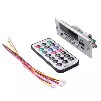 Bluetooth5.0 Модуль платы декодирования MP3 Беспроводной автомобильный USB MP3-плеер Слот для TF-карты/USB/FM/Пульт дистанционного управления