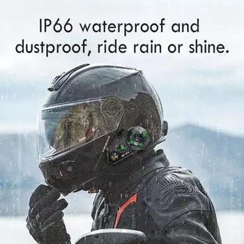 Bluetooth5.3 D2-6X мотоциклетный шлем гарнитура Интерком 1000M беспроводной интерфон поделиться музыкой водонепроницаемый коммуникатор для 6 мотоциклистов