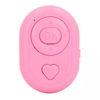 Bluetooth 4.0 Пульт дистанционного управления затвором беспроводной камеры Пульт дистанционного управления Перелистывание страниц Создание потрясающих фотографий розовый