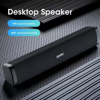 Bluetooth 4D Surround Speaker USB Powered Stereo Bass Sound Dual Desktop Speakers Home Surround SoundBar для телефона ноутбука планшета Speaker