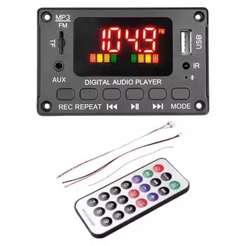 Bluetooth 5.0 6-12v MP3-плеер плата усилитель автомобильный модуль