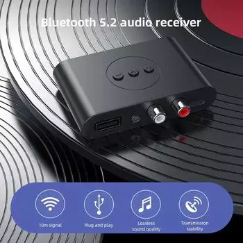 Bluetooth 5.0 аудио адаптер беспроводной аудио приемник NFC U Disk RCA 3.5 мм AUX разъем стерео музыкальный приемник автомобильный усилитель динамика