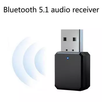 Bluetooth 5.0 автомобильный комплект беспроводной музыки 3,5 мм Aux USB адаптер питания аудиоприемник авто Bluetooth стерео для автомобильного радио Mp3 ПК чёрный