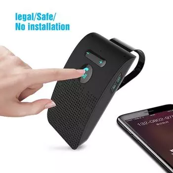 Bluetooth 5,0 динамик громкой связи автомобильный комплект солнцезащитный козырек клип беспроводной аудиоприемник громкая связь громкий MP3 музыкальный плеер двойной микрофон