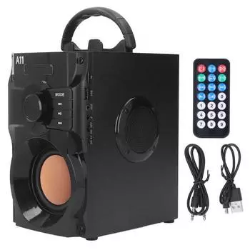 Bluetooth 5.0 динамик стерео сабвуфер многоцелевой портативный смарт-динамик с пультом дистанционного управления для улицы и помещения